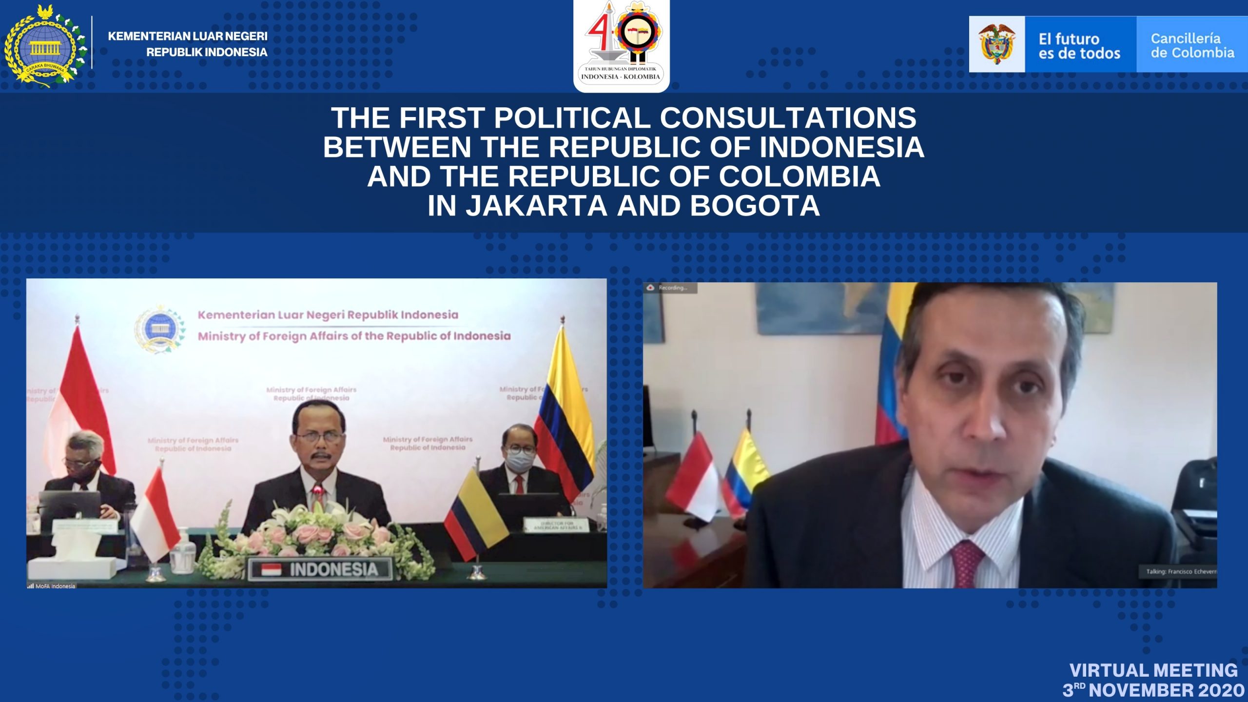 Indonesia, Colombia strengthens cooperation amid the pandemic