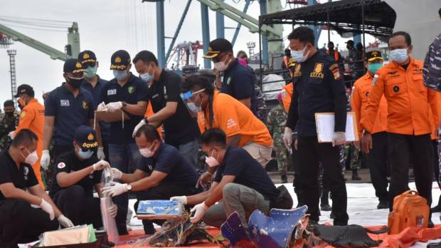 Rescuers find five bags of human body parts from Indonesia’s Sriwijaya Air crash