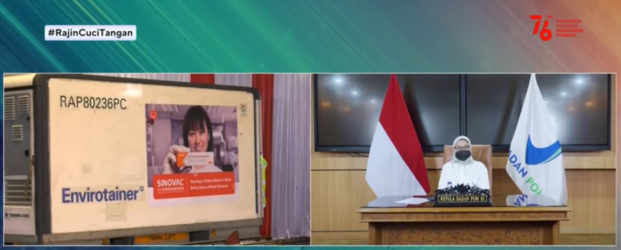 COVID-19 – Indonesia receives 5 million doses of ready-to-use Sinovac vaccine
