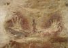 Peneliti temukan gambar cap tangan purba tanpa jari telunjuk di Maluku