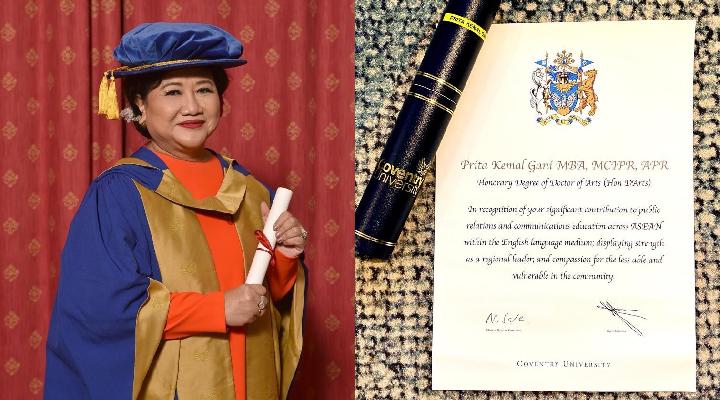 Indonesian academician receives honorary doctorate from UK’s Coventry University