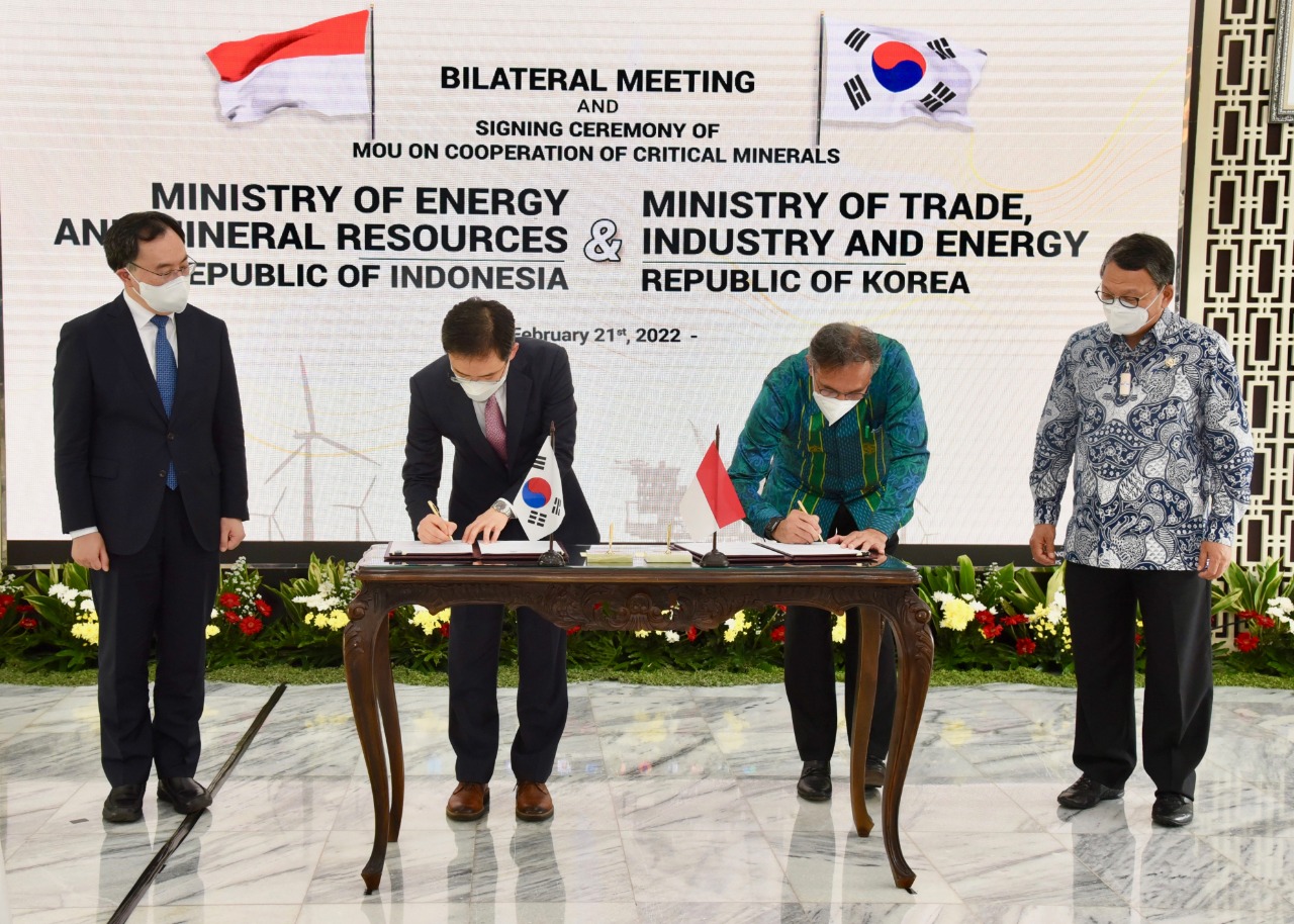 Indonesia, Korea agree to develop critical minerals