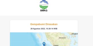 Earthquake in western Indonesia