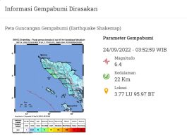 M 6.4 quake