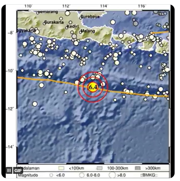 Gempa bumi magnitudo 6.2