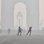 Kabut asap di New Delhi