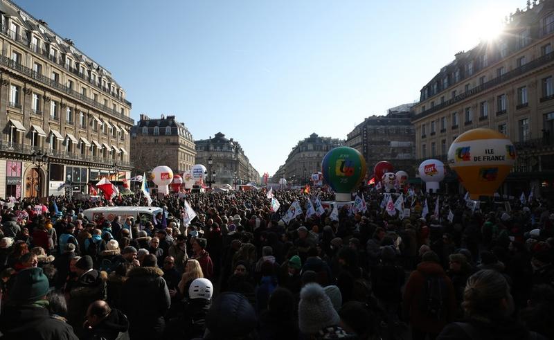 Aksi mogok massal di Prancis 