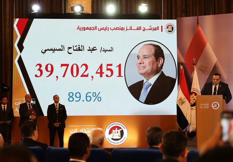 Presiden petahana Abdel-Fattah al-Sisi