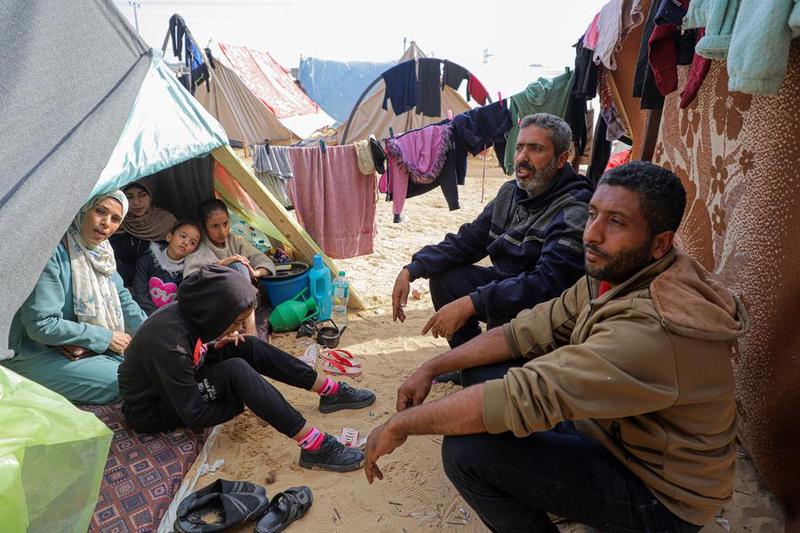 Pengungsi Palestina di Rafah