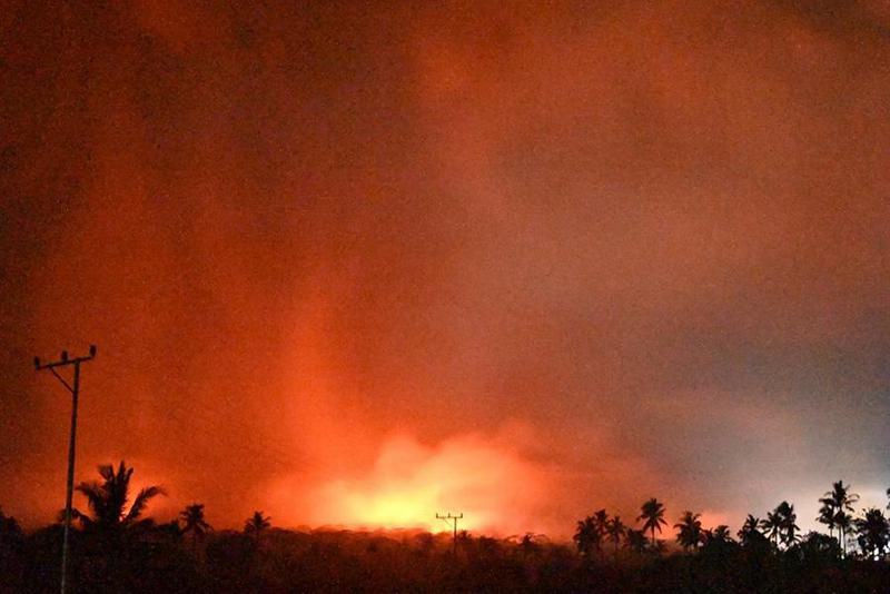 Akibat erupsi Gunung Lewotobi