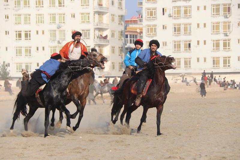 Olahraga khas Afghanistan Buzkashi