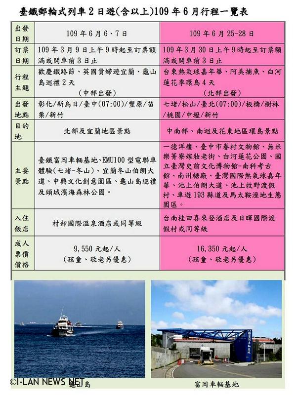 什咪?臺鐵郵輪式列車初夏載您來去七逃!