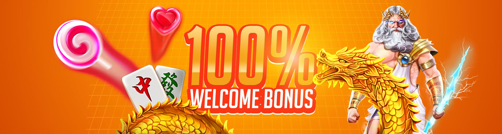 WELCOME BONUS 100%