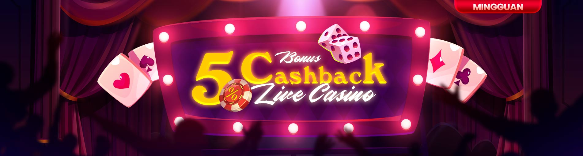 Bonus Cashback Hingga 5% LIVE CASINO