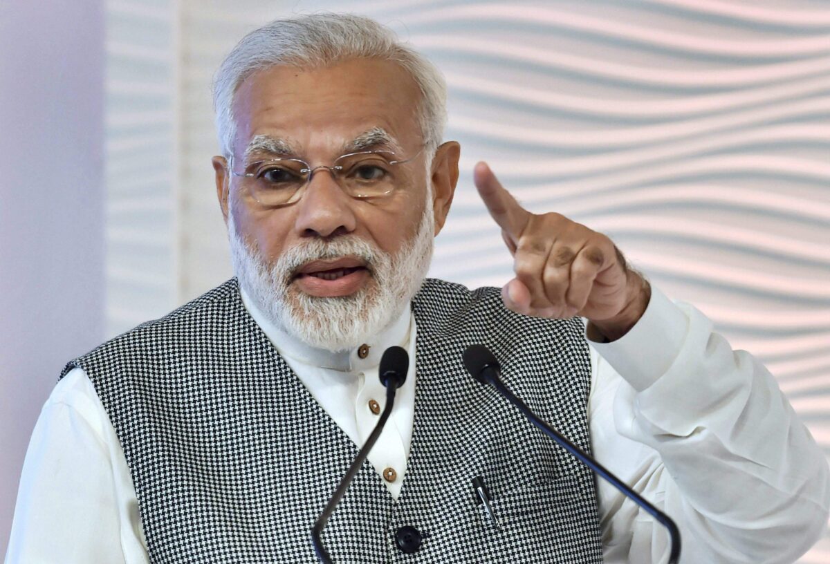 Narendra Modi Delivers Speech at 9th G20 P20 Summit in New Delhi on October 13. Image source: www.newindianexpress.com
