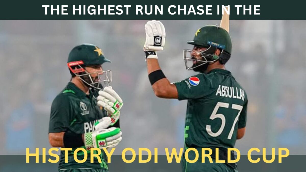 highest run chase in the history ODI World Cup
