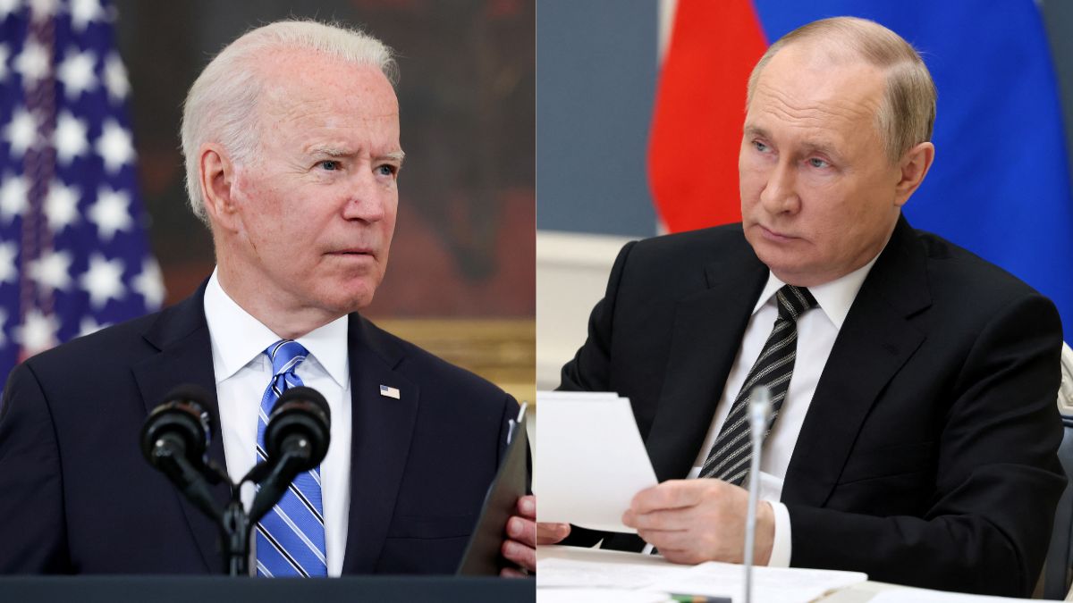 US President Joe Biden and Russian President Vladimir Putin over the expulsion of 2 Russian Diplomats.