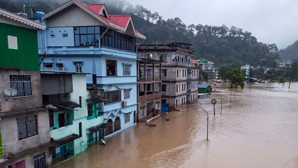 Flash floods in Sikkim
