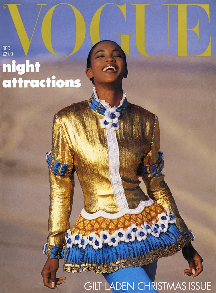 Supermodel Naomi Campbell’s first cover shoot 