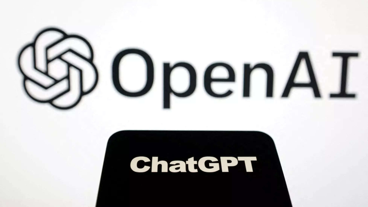 Logo of OpenAI and ChatGPT together