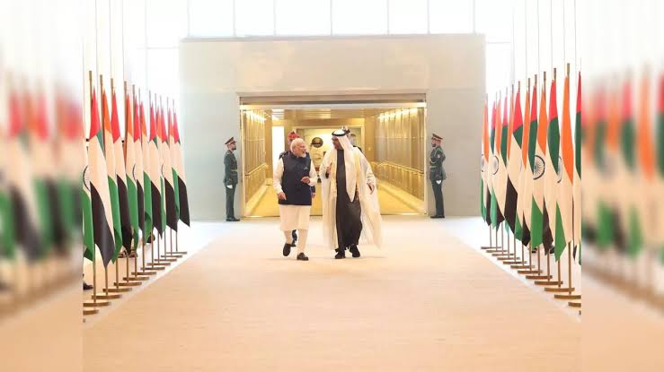 PM Modi with Abu Dhabi President
