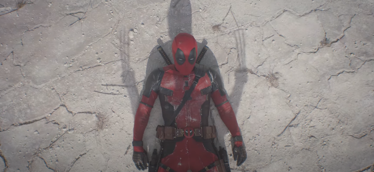 Deadpool and the shadow of Wolverine in the teaser of Deadpool & Wolverine