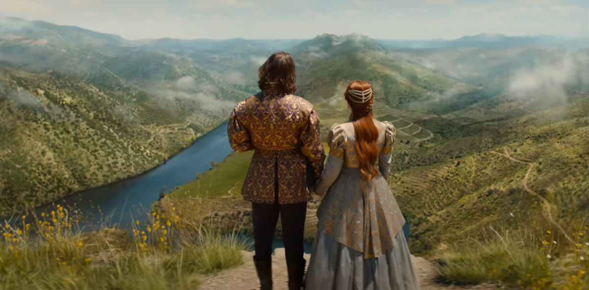 Elodie and Prince Henry in the trailer