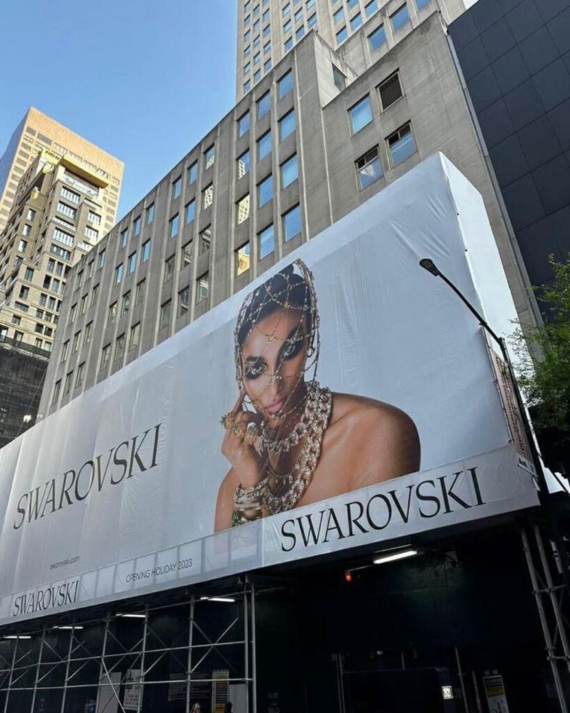 Avanti Nagrath billboard of Swarovski 
