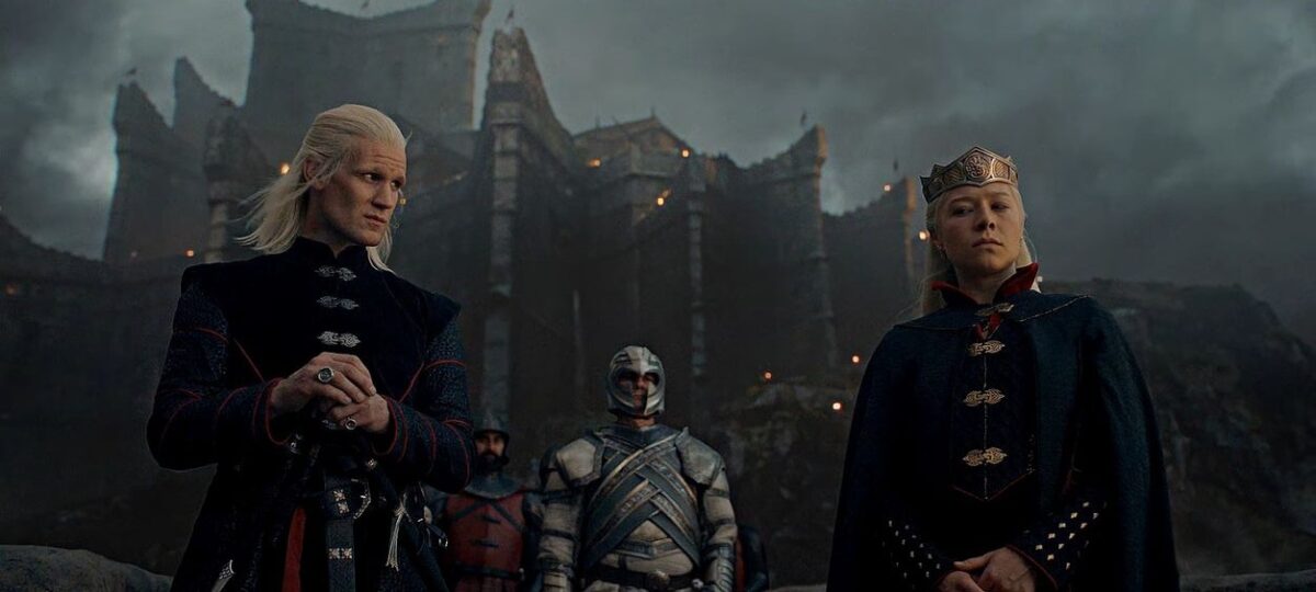 Daemon Targaryen and Rhaenyra Targaryen in the House of Dragons