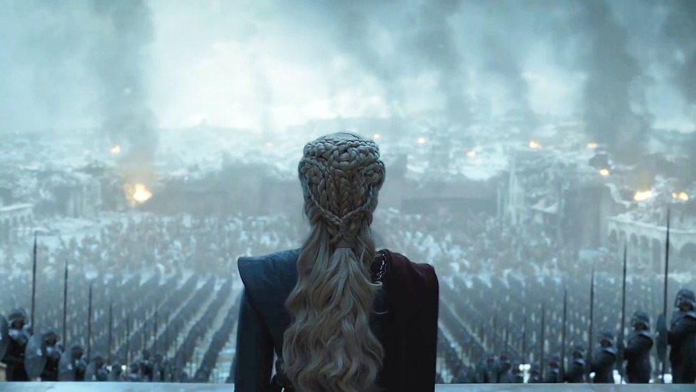 Daenerys Targaryen in a still shot from the Game of Thrones
