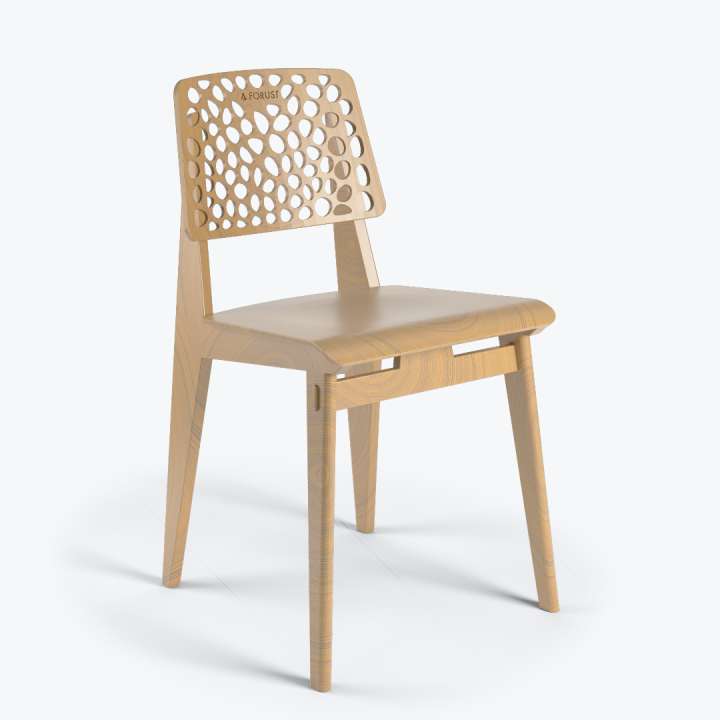 3D wood chair by Forust