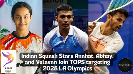 Squash Stars Anahat, Abhay, and Velavan Join TOPS with 2028 LA Olympics in Sight