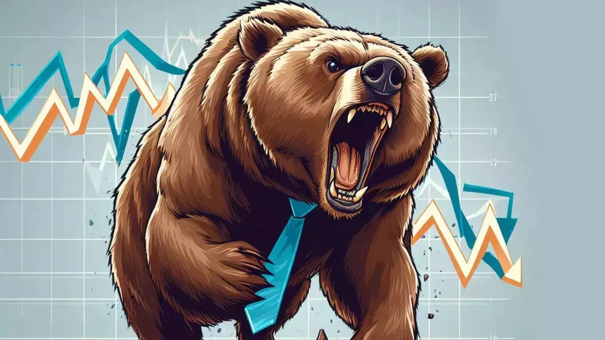Bear represents the fall in the sensex market