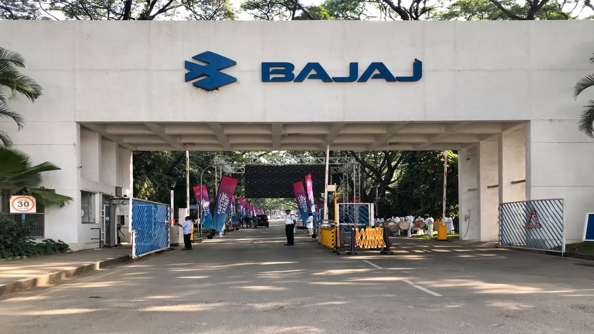 Bajaj Auto signage ready  to launch  CNG bike (Photo: VIjay Sartape/NDTV Profit)