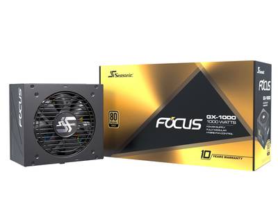 Seasonic FOCUS GX-1000, 1000W 80+ Gold certification  , Full-Modular