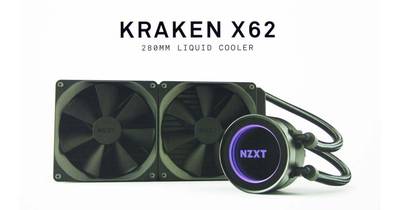 NZXT Kraken X62 280mm Dual FAN AIO Cooler RGB Liquid Cooler