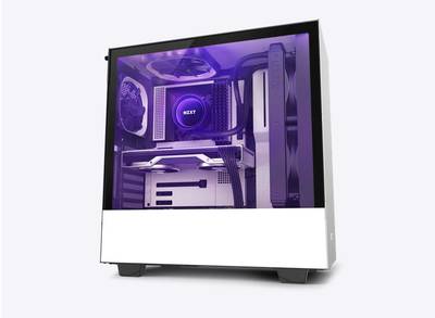 NZXT H510i (Compact Mid-Tower Case with RGB) Matte black /White