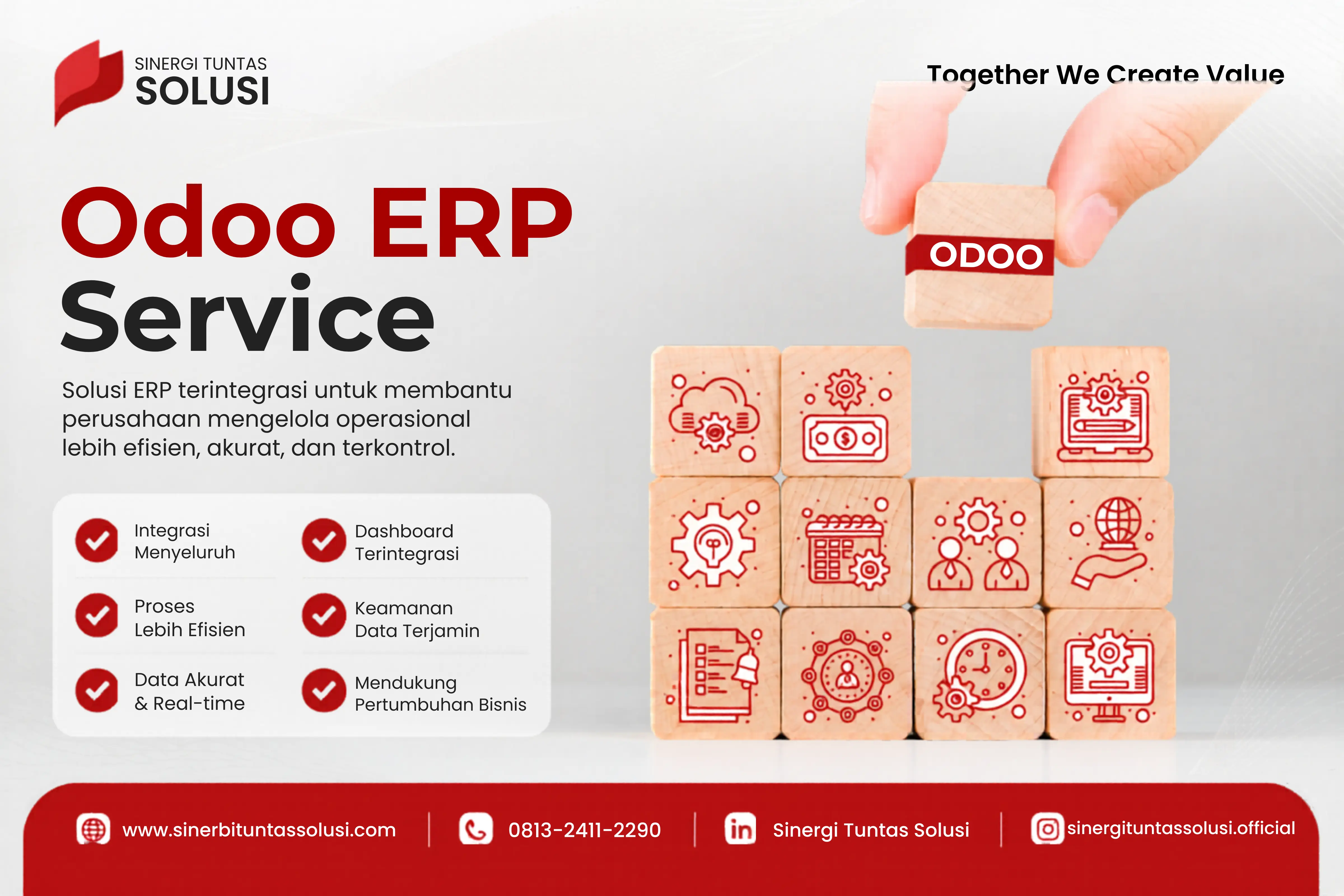Kick Off Meeting implementasi ERP Odoo Enterprise oleh Sinergi Tuntas Solusi untuk mendukung transformasi digital dan integrasi operasional perusahaan konstruksi.