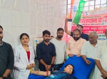 PM जन्मदिन: युवा मोर्चा ने किया रक्तदान, कर्मचारी संघ ने बाँटी मिठाई, विहिम ने पढ़ी हनुमान चालीसा