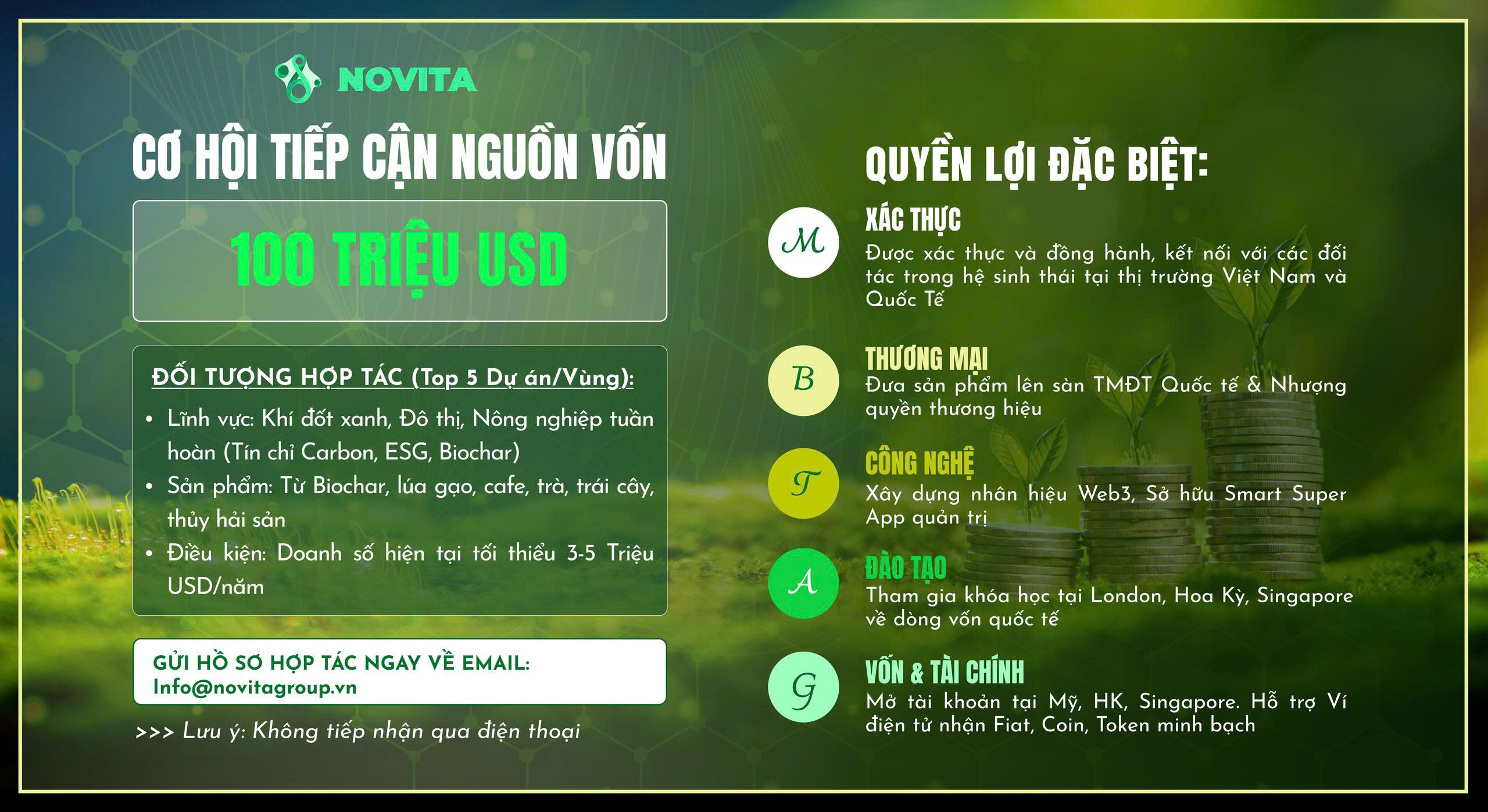 CÔNG BỐ CHIẾN LƯỢC: NOVITA INC. KHỞI ĐỘNG GÓI HỢP TÁC TIẾP CẬN NGUỒN VỐN 100 TRIỆU USD CHO DOANH NGHIỆP VIỆT