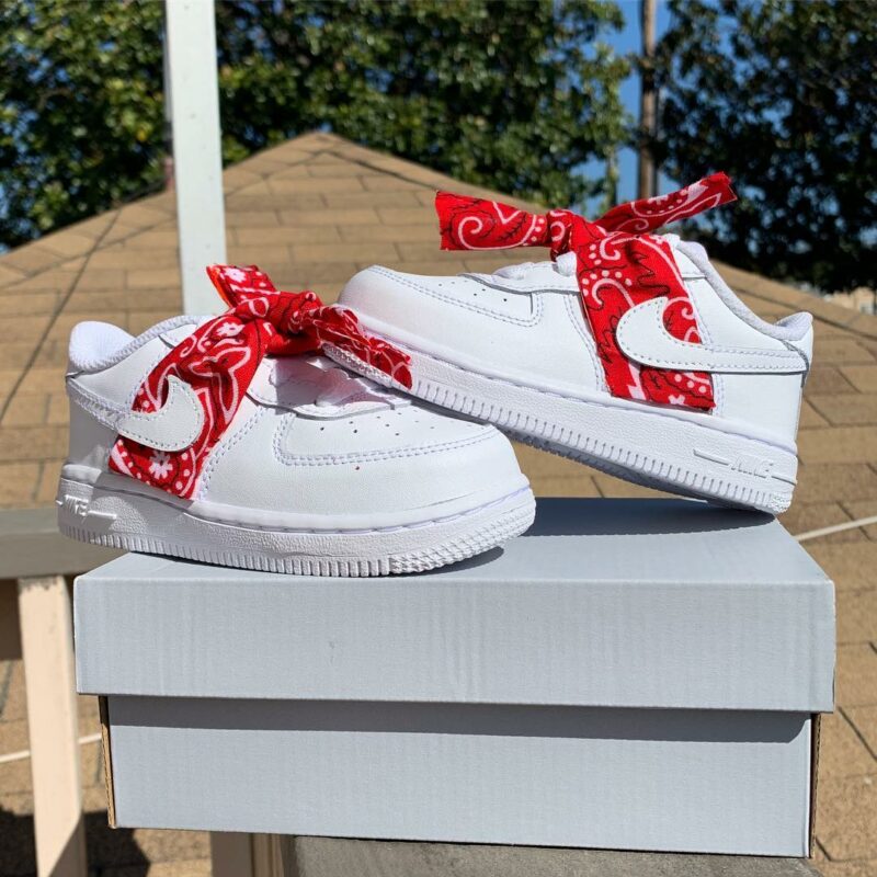 Baby Red Bandana Air Force 1 Custom