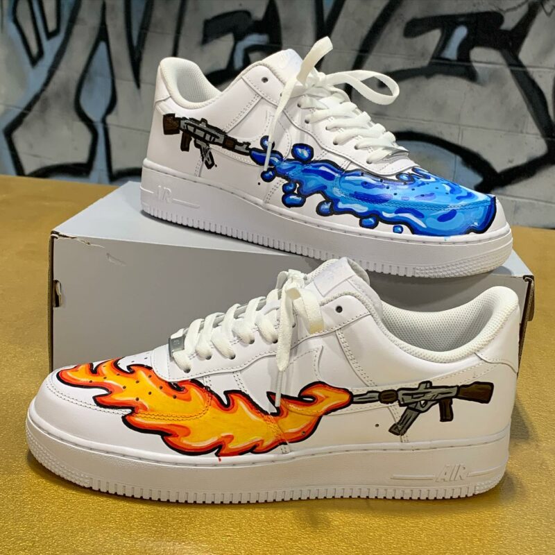 Fire and Water Gun Air Force 1 Custom