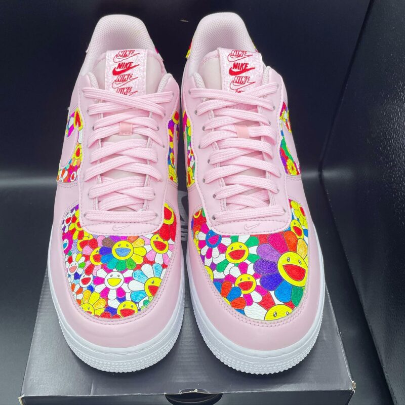 Pink Murakami Air Force 1 Custom