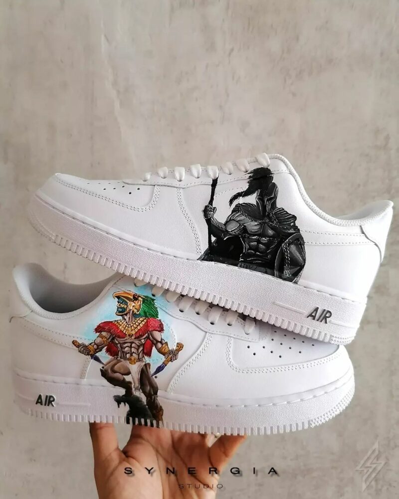 Aztec Warrior And Ares Air Force 1 Custom