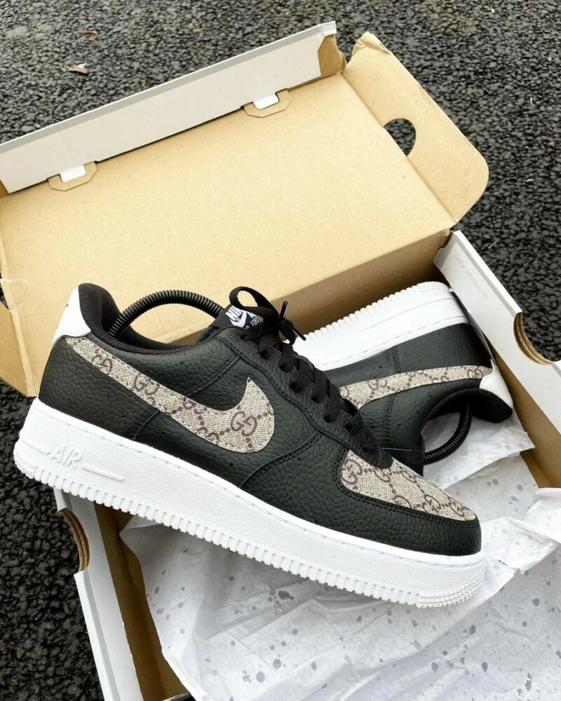 Black Gucci Air Force 1 Custom