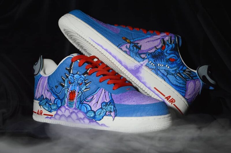 Black smoke Shenron Air Force 1 Custom