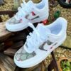 Blossom Red Gucci Air Force 1 Custom