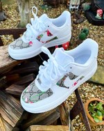 Blossom Red Gucci Air Force 1 Custom