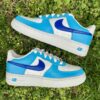 Blue Light Dark Air Force 1 Custom