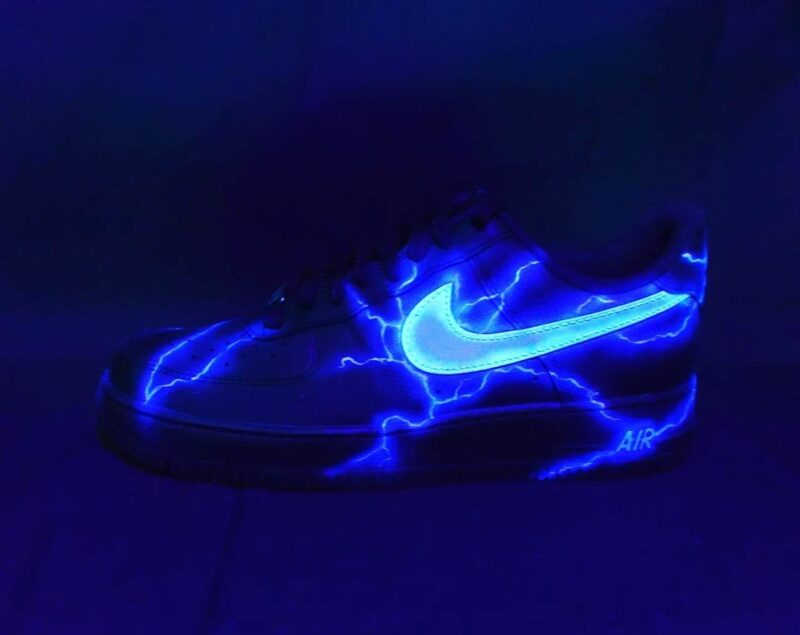 Blue Lightning Air Force 1 Custom